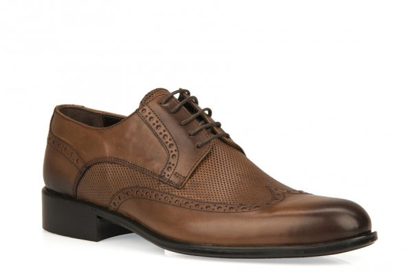 Ziya, Erkek Hakiki Deri Ayakkabı 9350 7454 TABA