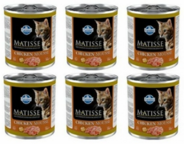 Matisse Cat Tavuklu Yetişkin Kedi Konservesi 6 Adet x 300 Gr