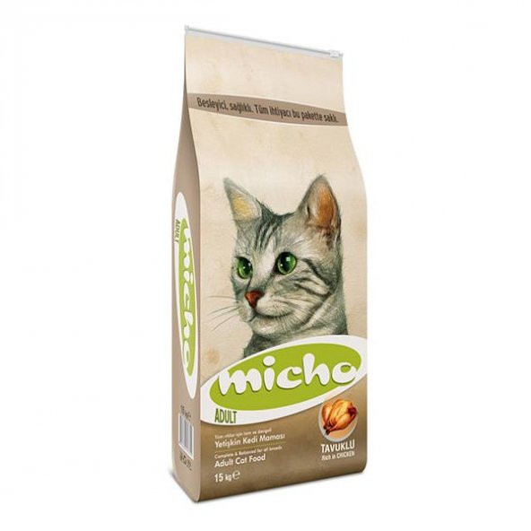 Micho Adult Cat Tavuklu Hamsi ve Pirinç  Kedi Maması 1,5 kg