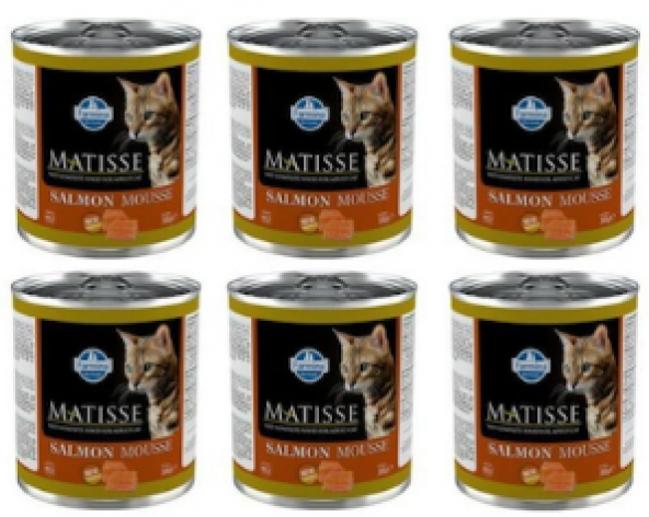 Matisse Cat Mousse Somon Balıklı Kedi Konservesi 6 Adet x 300 Gr