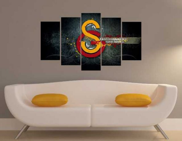 5 parça galatasaray mdf tablo