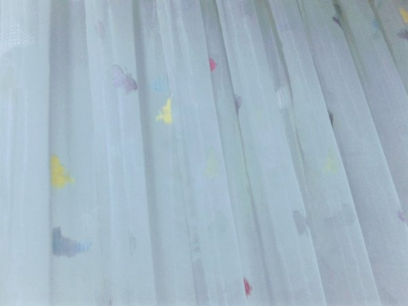 Taç Tül Perde-Çocuk odaları için - Renk: Ekru - Resim 3