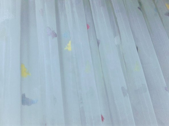 Taç Tül Perde-Çocuk odaları için - Renk: Ekru - Resim 4