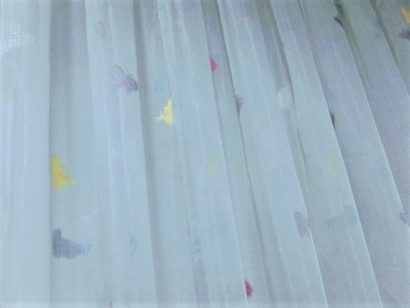 Taç Tül Perde-Çocuk odaları için - Renk: Ekru - Resim 5