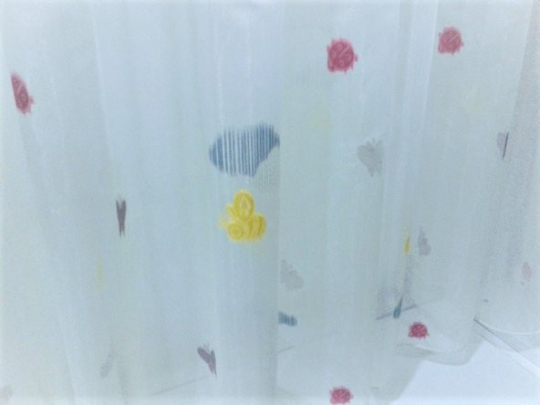 Taç Tül Perde-Çocuk odaları için - Renk: Ekru - Resim 7