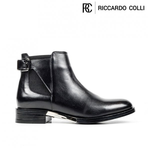 Riccardo Colli Z8352 Siyah 100 Deri Bayan Bot