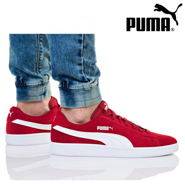 Puma Smash v2 Kırmızı Beyaz Erkek Günlük Spor 364989-06