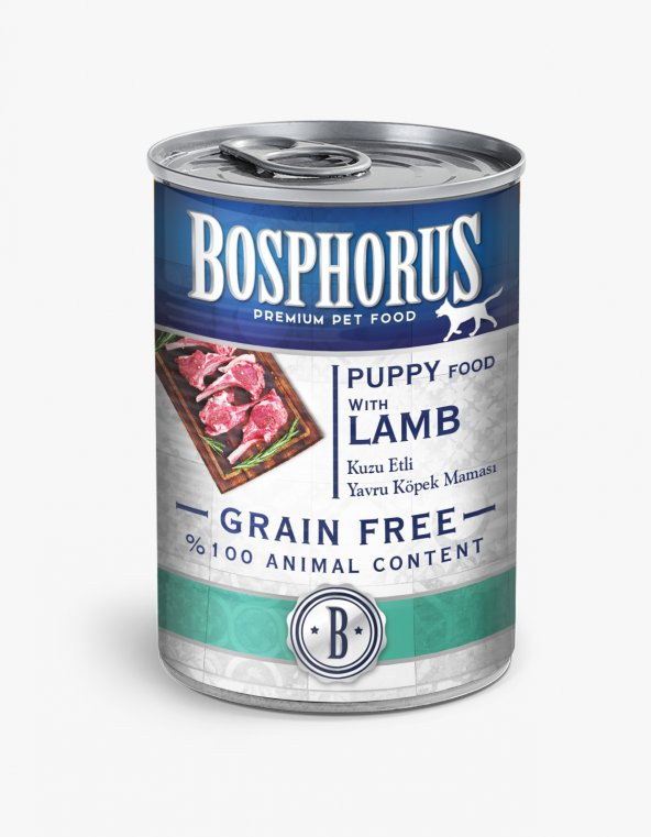 Bosphorus Tahılsız Konserve Kuzu Etli Yavru Köpek Maması 24'lü (24 x 415 gr)