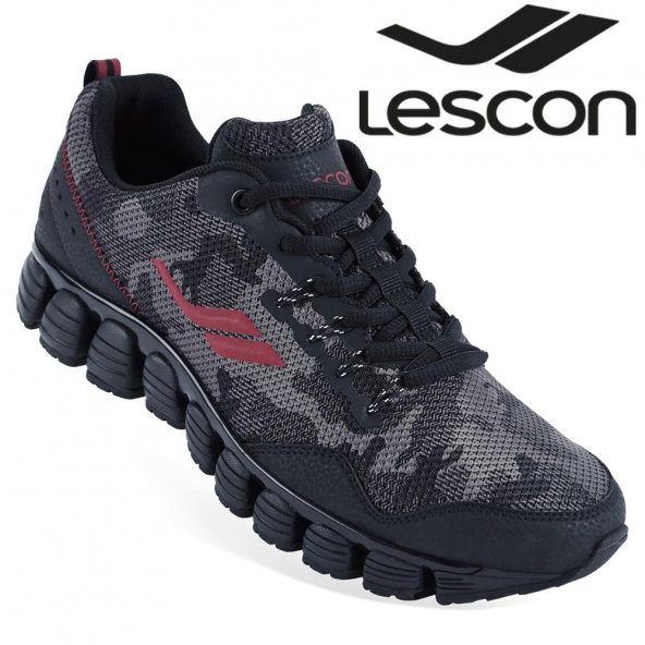 Lescon L-5511 Stream Erkek Rahat Spor Ayakkabı Siyah