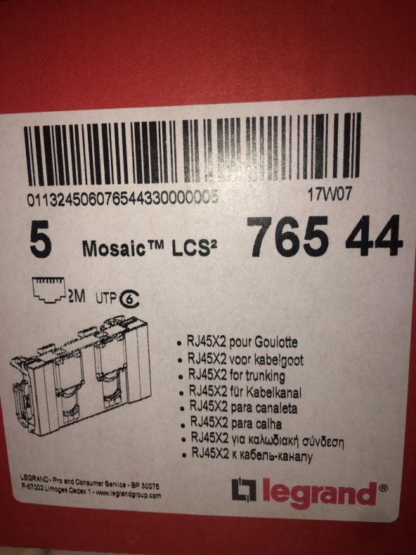 076544 LEGRAND 2 Lİ UTP CAT6 RJ45 PRİZ - 3