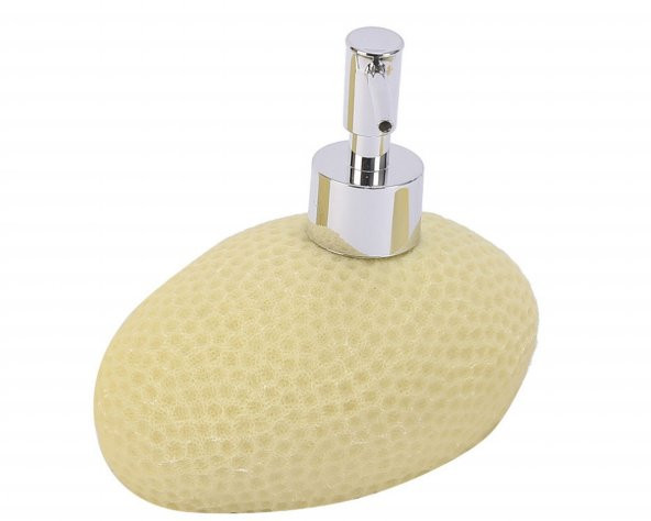 Sıvı Sabunluk Sarı Petek Desenli Poliresin