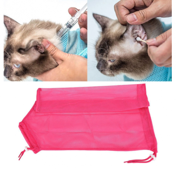 Kedi Yıkama Filesi Tırnak Kesme Filesi Kedi Bakım Sağlık Ürünü - 3