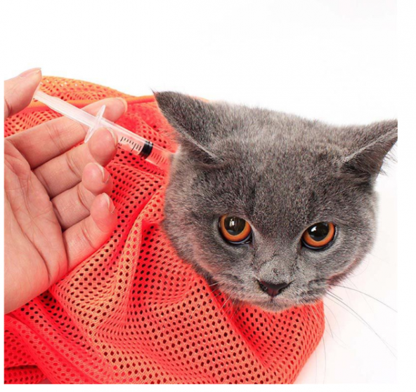 Kedi Yıkama Filesi Tırnak Kesme Filesi Kedi Bakım Sağlık Ürünü - 7