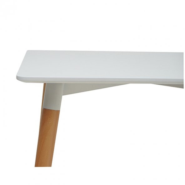 Eames Dikdörtgen Mutfak Masası Beyaz 80x120 cm - 5