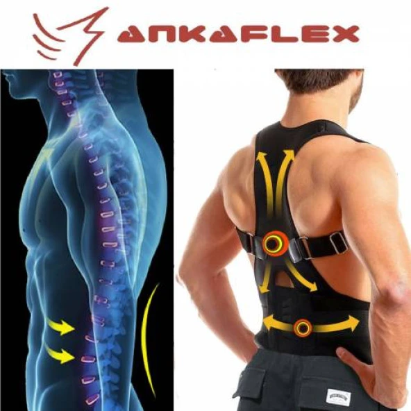 Ankaflex Dik Duruş Korsesi Bel Sırt Korse Kamburluk Önleyici Posturex Hamilelik Sonrası Korsesi - 3