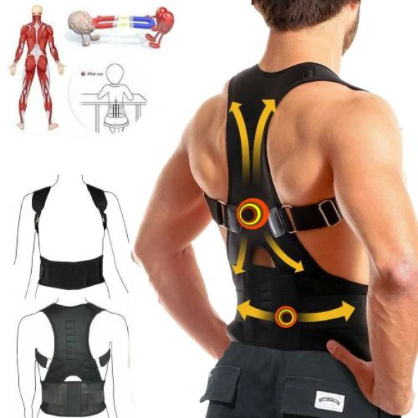 Ankaflex Dik Duruş Korsesi Bel Sırt Korse Kamburluk Önleyici Posturex Hamilelik Sonrası Korsesi - 8