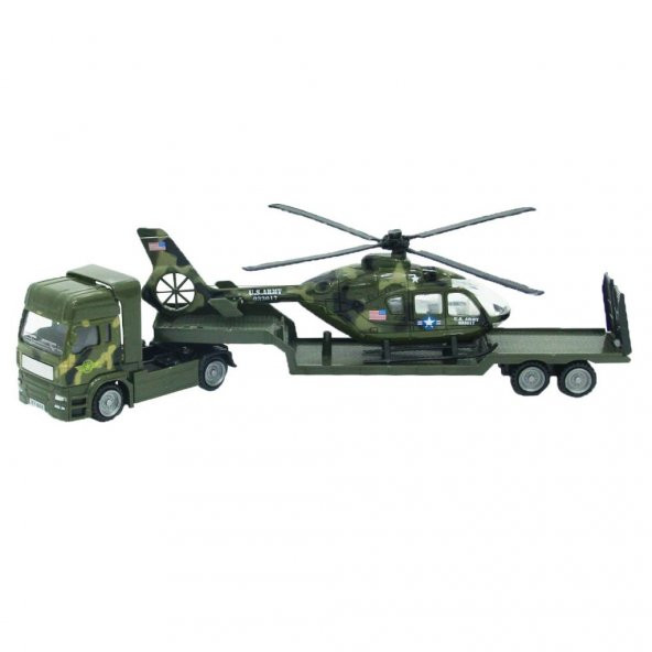 1:48 Metal Helikopter Taşıyıcı Tır - 4