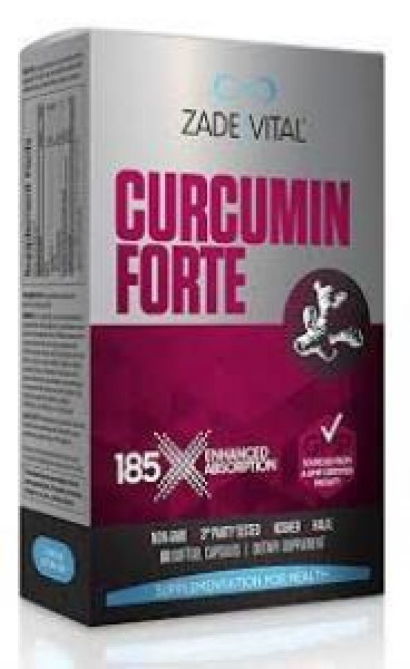 Zade Vital Curcumin Forte Zerdeçal Yağı 1000 mg 40 Kapsül