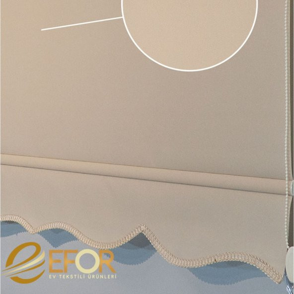 Vizon Rengi Polyester Stor Perde