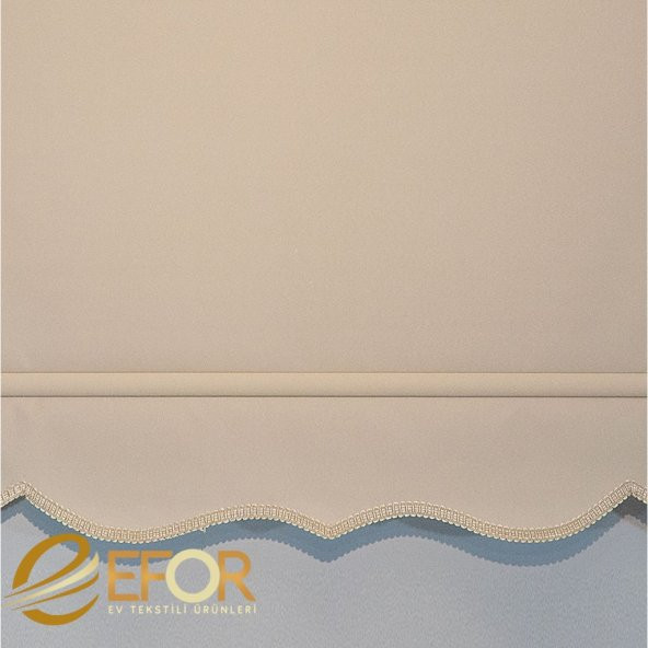 Vizon Rengi Polyester Stor Perde - 4