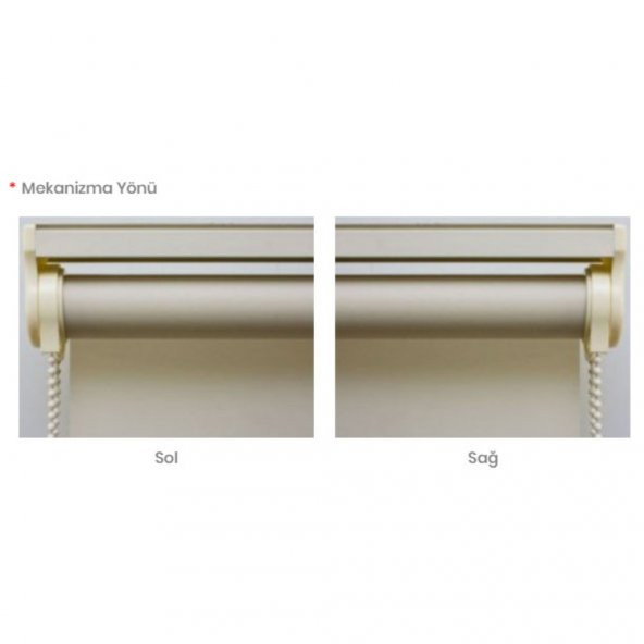 Vizon Rengi Polyester Stor Perde - 5