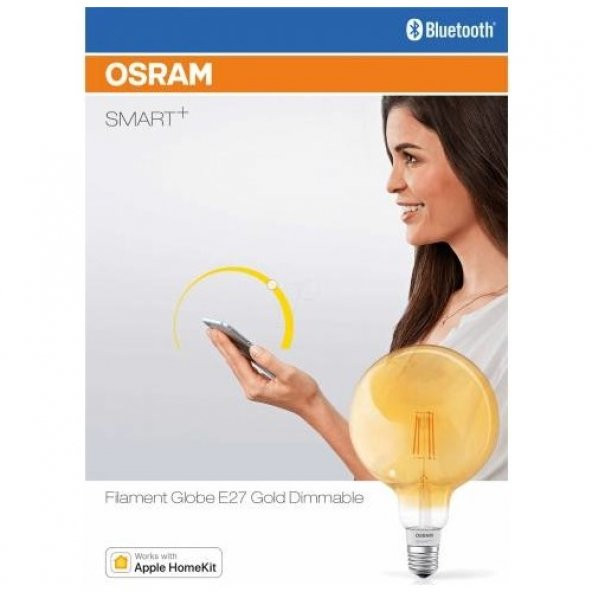 Osram Smart+ Family Apple Homekit Flament Globe E27 Ampul