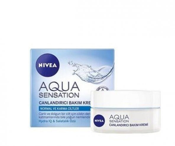 Nivea Aqua Sensation Canlandırıcı Yüz Bakım Kremi 50 ml