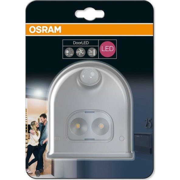Osram Doorled Çift Sensörlü Kapı Önü Aydınlatması Gümüş Kasa
