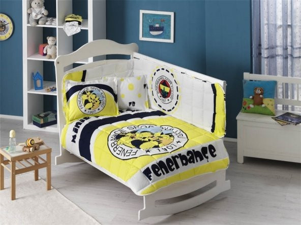 Taç Lisanslı Bebek Uyku Seti FB Fenerbahçe Minik Kanarya