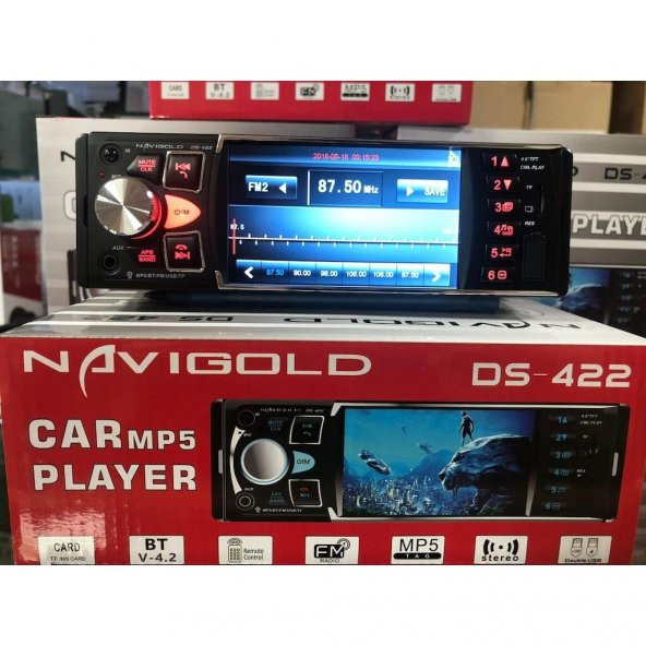 NAVIGOLD DS-422 4x45w FM SD USB BT MP5 OTO TEYP