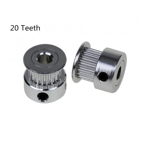 3D Yazıcı GT2 Sürücü Kayış Kasnağı 20 Diş 5mm x 1 adet  (rf127)
