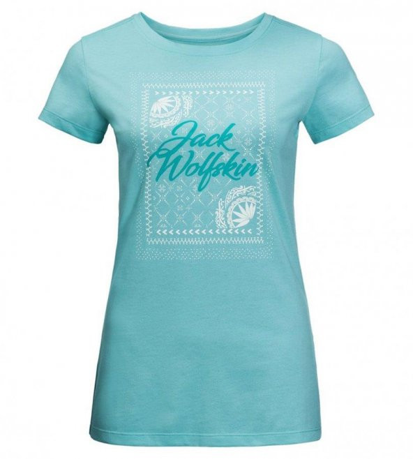 Jack Wolfskin Sea Breeze Tee Kadın T-Shirt - 1806601-4010