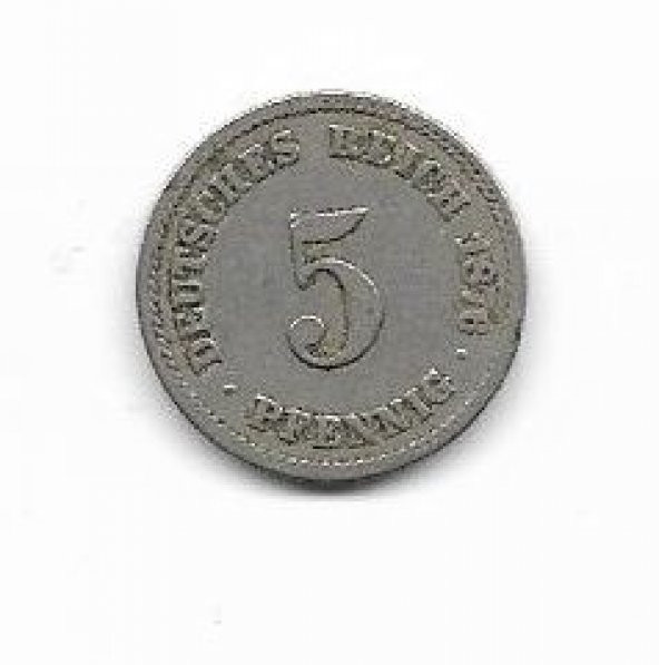 Almanya 5 Pfennig 1876-A (mp0218)