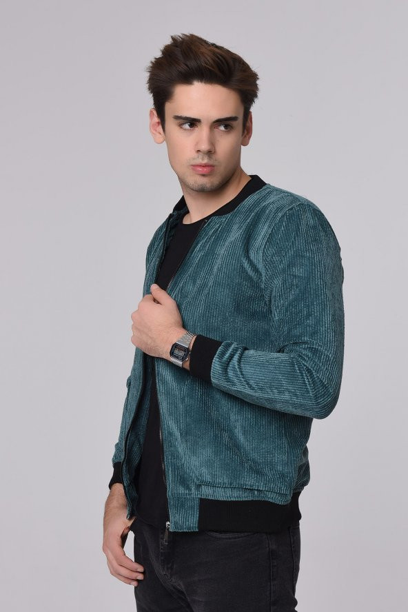 FİTİLLİ KADİFE MONT - 2