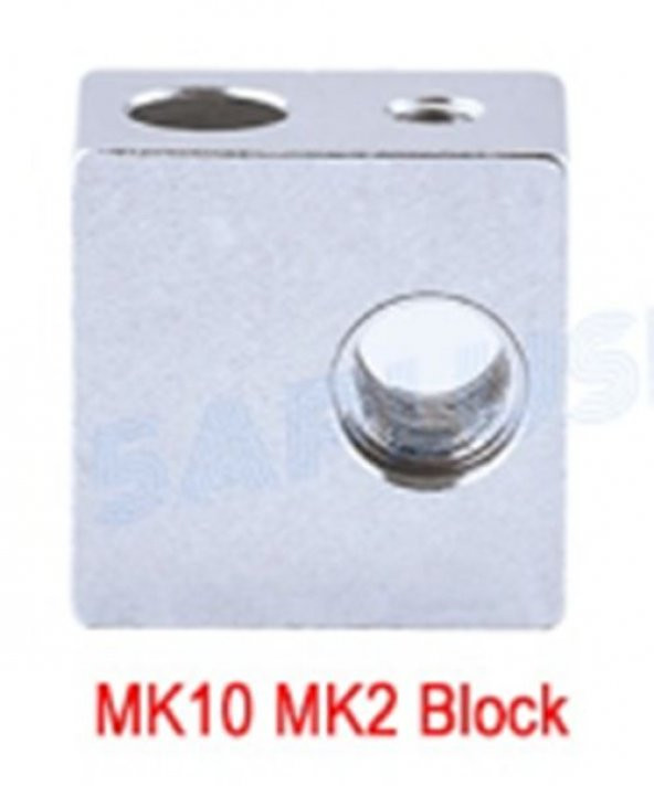 3D Printer Alüminyum Isıtıcı MK10 MK2 Blok 20-20-13mm x 1 adet  (rf128) - 2