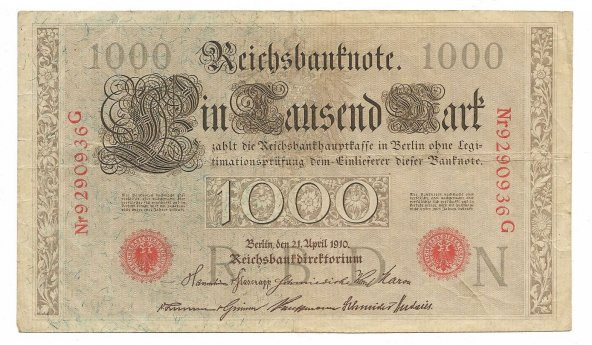Almanya 1000 Mark 1910   (db0078)