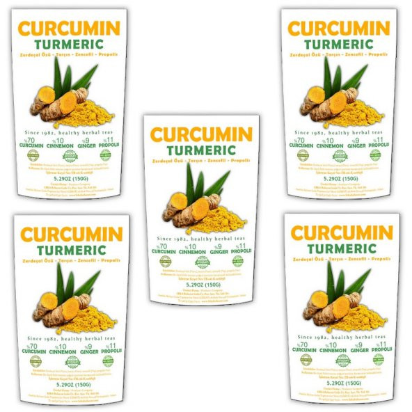 CURCUMIN ALTIN YOĞURT KÜRÜ curcumin zerdeçal 150 G "5 ADET" - 1
