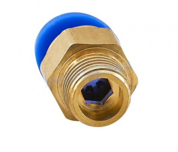 3D Yazıcı Pnömatik konnektör PC4-01 fla 1,75mm x 1 adet - 1
