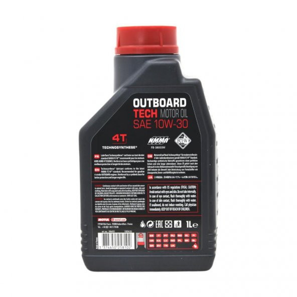 Motul Marine Outboard Tech 4T 10W-30 1 Lt Tekne Motor Yağı (2 Adet) - 4