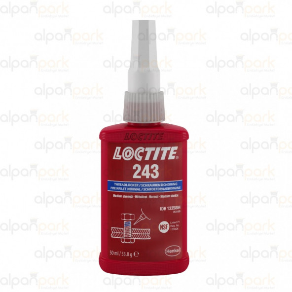 LOCTİTE 243 - 50ML - VİDA GEVŞEMEZLİK - ORTA MUKAVEMET