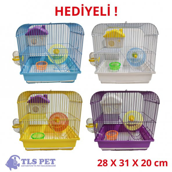 TLSPet İthal Hamster Kafesi HEDİYELİ !