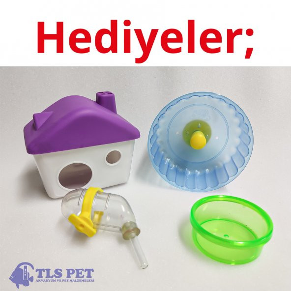 TLSPet İthal Hamster Kafesi HEDİYELİ ! - 2