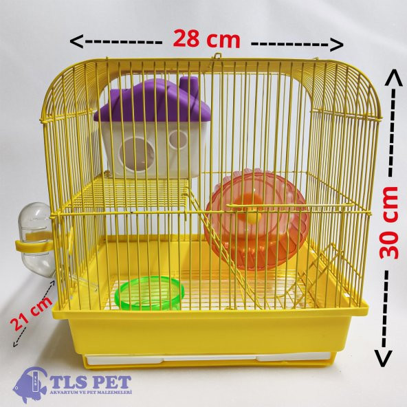 TLSPet İthal Hamster Kafesi HEDİYELİ ! - 6