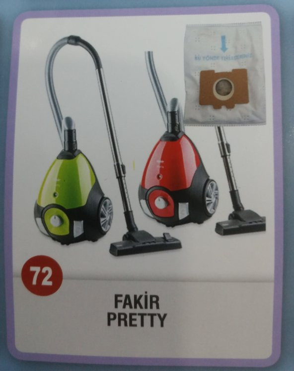 Fakir PRETTY TOZ TORBASI 10 ADET KARGO BİZDEN - 3