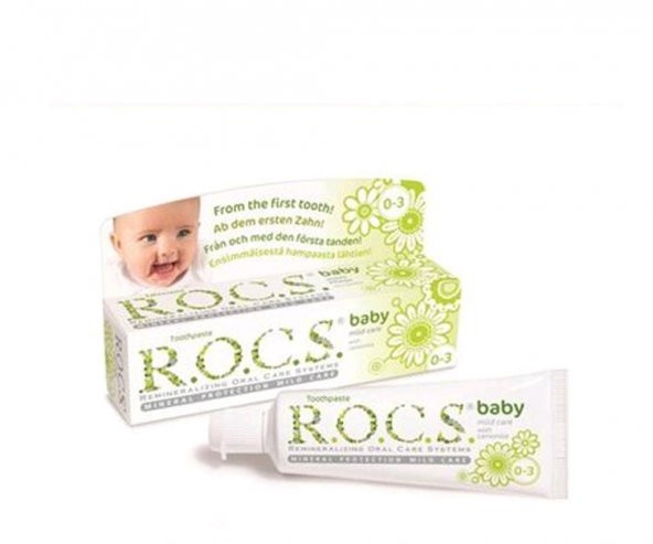 Rocs Baby Papatya Özlü Diş Macunu (0-3Yaş)