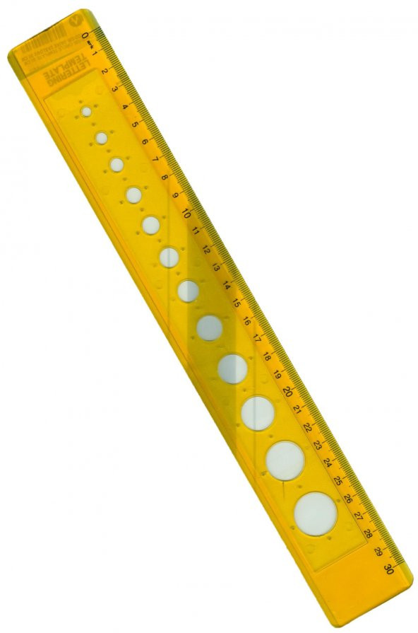 ARK 035 DAİRE ŞABLONU CETVEL 30 CM - 1