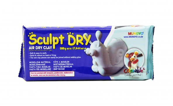 MUNGYO SCULPT DRY MW500 SERAMİK HAMURU 500 GRAM BEYAZ RENK