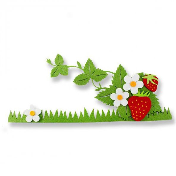 Çilekli Keçe Süs 35cm
