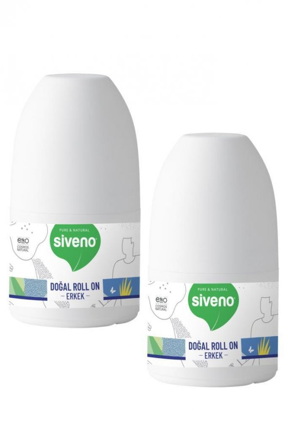 Siveno 100 Doğal 2li Erkek Roll-On Seti 50 ml