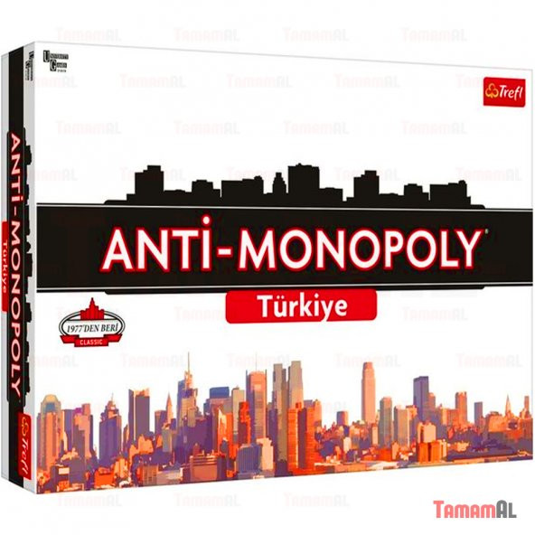 anti MONOPOLY TÜRKİYE (Aile Masa Kutu Oyunları Eğlence Cafe)Trefl